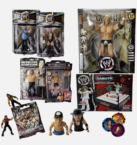 WWE - Wrestlingfiguren - WWE-Chipz - Micro-Wrestler- Fingerfiguren