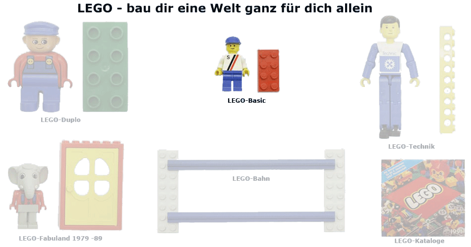 LEGO - DUPLO - Basic - Technik - Bahn - Fabuland - Kataloge